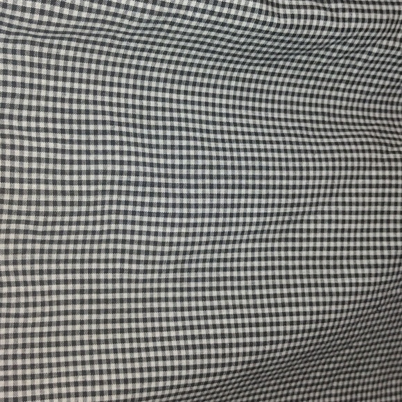 Vintage Poodle Girl Black and White Gingham Button Down Collar Top S - Picture 8 of 8